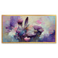 The Delicate Details and Mesmerizing Beauty of Purple Flowers Canvas Artwork