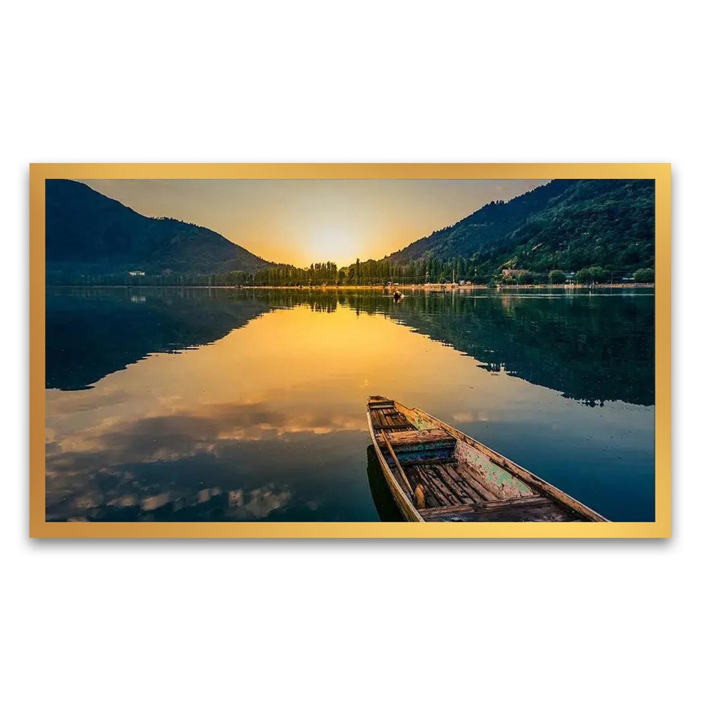 Horizon of Tranquility | Big Panoramic Sunrise Ocean Scenery Canvas Painting