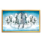 Equestrian Elegance | Dynamic Seven Running Horses Canvas Wall Painting