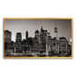 Cityscape Elegance for Your Home Decor Manhattan's Night View Floating Framed Canvas Wall Painting